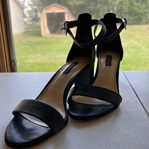 Black Nine West Dress Heels, Size 7 1/2, 2.5in heel